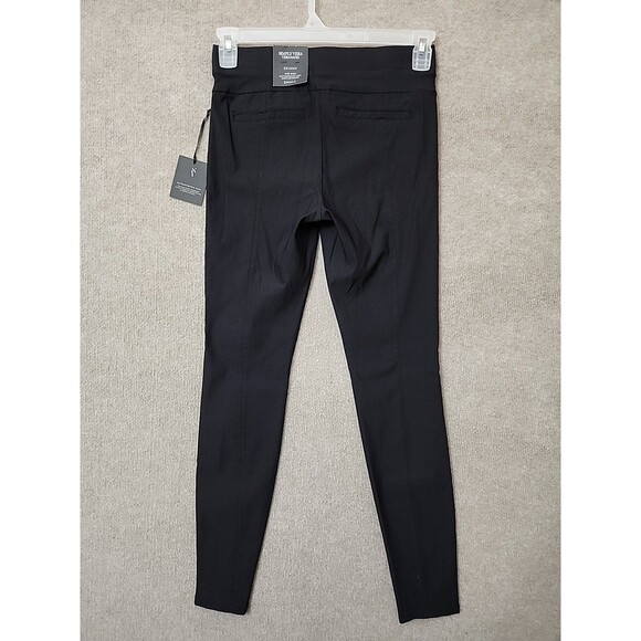 Simply Vera Wang Ultra Stretch Skinny Pants Womens S Black Pull On Seamed NEW - Picture 5 of 10